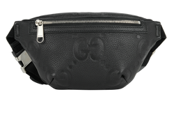 Jumbo GG Small Belt Bag, Leather, Black, 658582 525040, DB, 3*